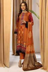 Zarki's by Riaz Arts Unstitched 3 Piece Printed Kundan Sateen Suit-KS-14