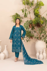Simay By Tawakkal Stitched 3 Piece Emb Lawn Vol-01 Suit-D-1452