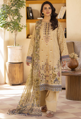 Zarwisha By Humdum Unstitched 3 Piece Digital Printed Emb Lawn Collection'2025-D-10