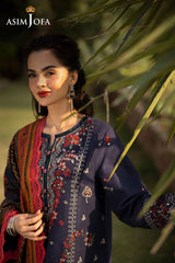 Asim Jofa Unstitched 3 Piece Winter Suit-AJUW-14