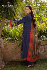 Asim Jofa Unstitched 3 Piece Winter Suit-AJUW-14
