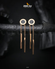Elegance Earrings Golden - Zeesy Jewellery