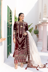 Andaz e Makhmal By Zebtan Unstitched 3 Piece Luxury Formals Collection'2026-ZAM-02