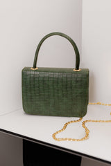 Crodocile Pattern Top Handle Handbags 2026