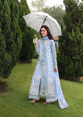 Sardinia Unstitched 3 Piece Emb Lawn Eid Suit-Palm Breeze