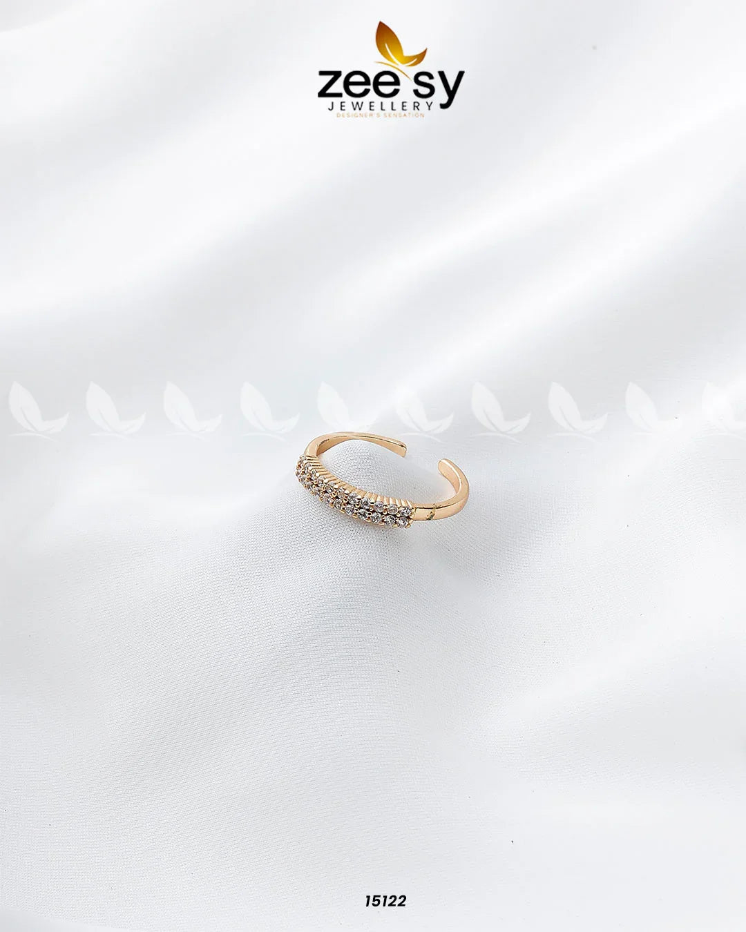 Cascade Ring Golden - Zeesy Jewellery