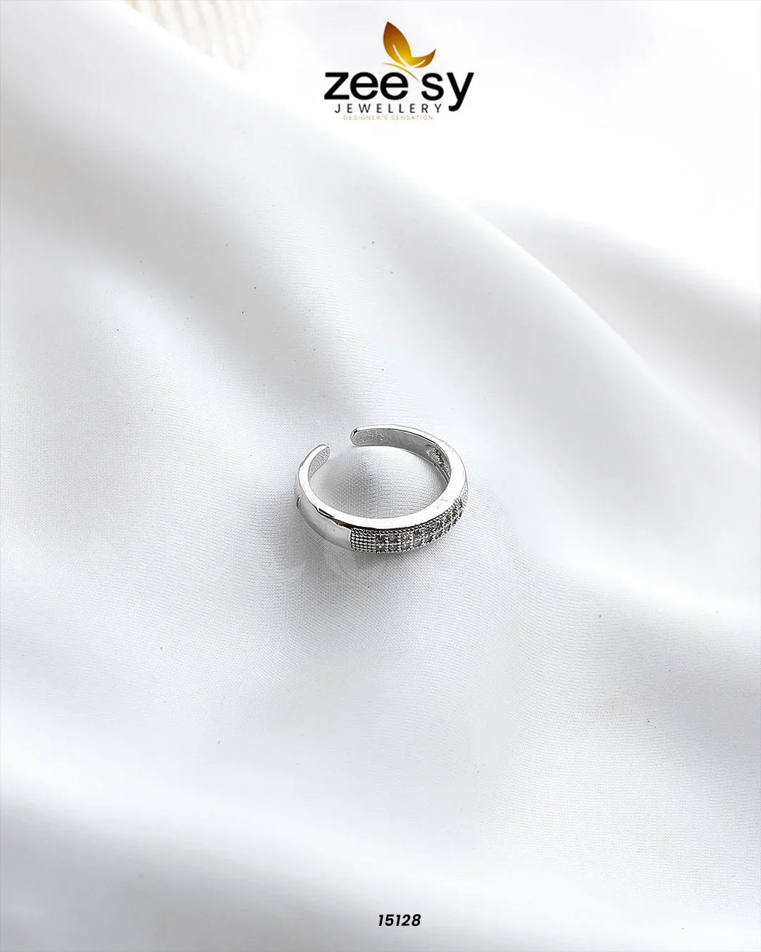 Frond Ring Silver - Zeesy Jewellery