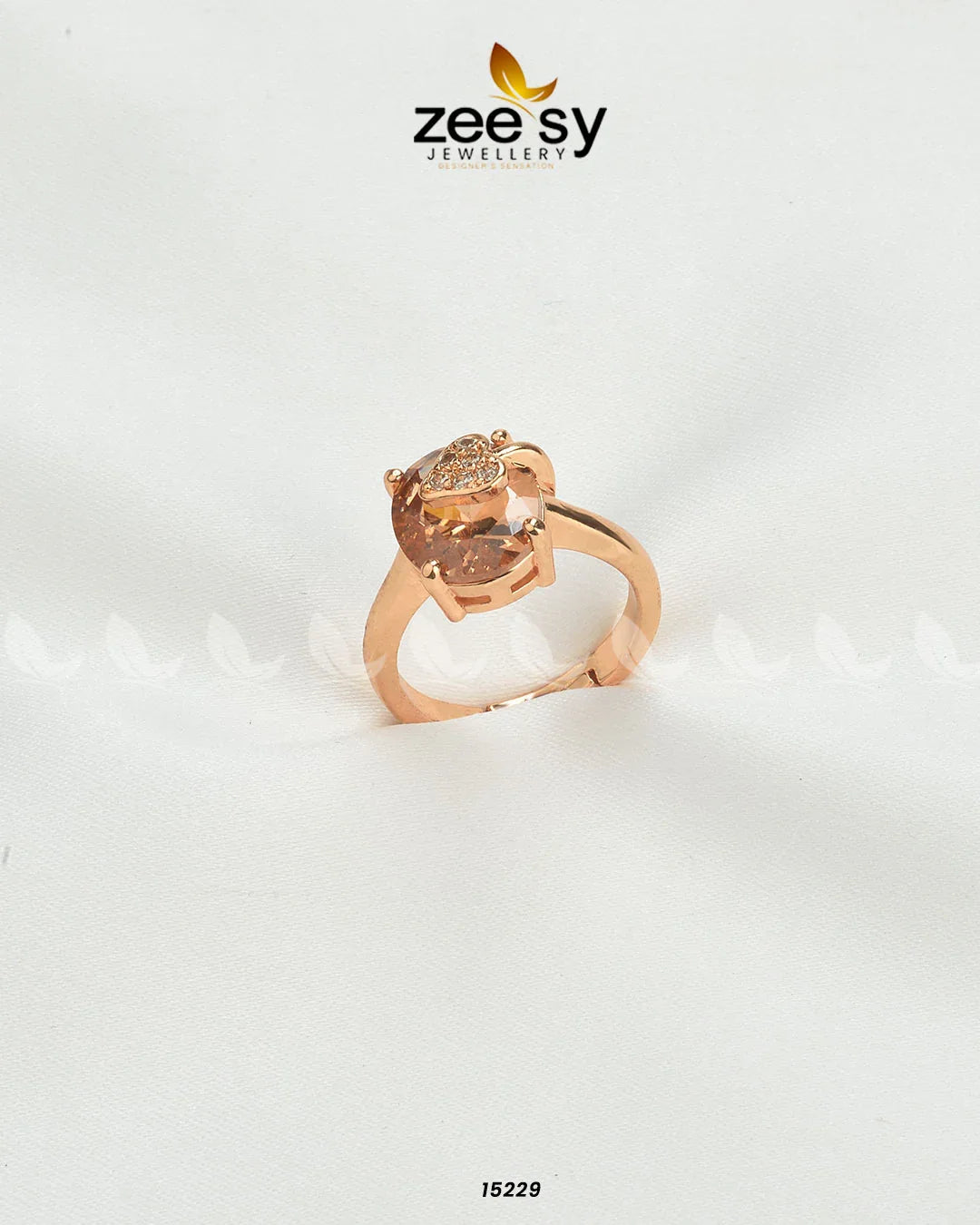 Sizzling Charming Ring Champagne - Zeesy Jewellery