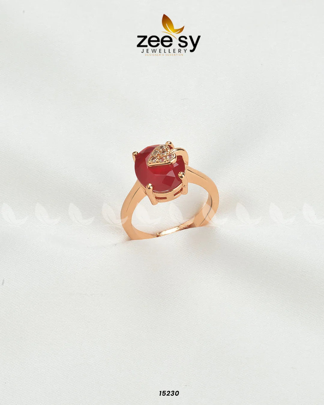 Sizzling Charming Ring Red - Zeesy Jewellery