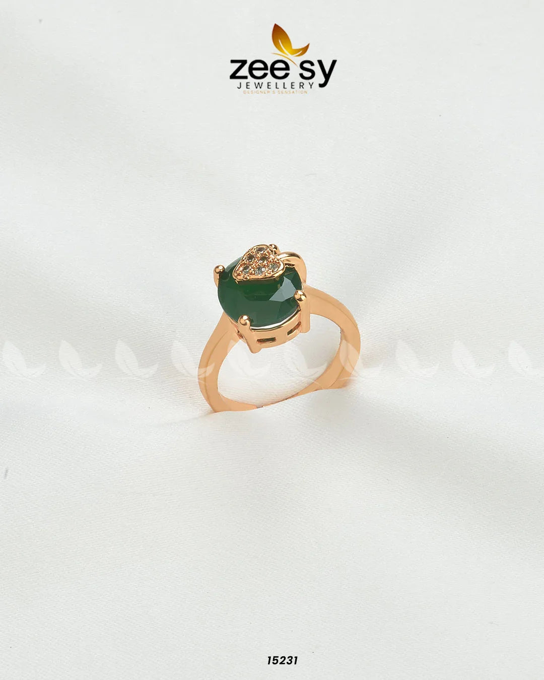 Sizzling Charming Ring Green - Zeesy Jewellery