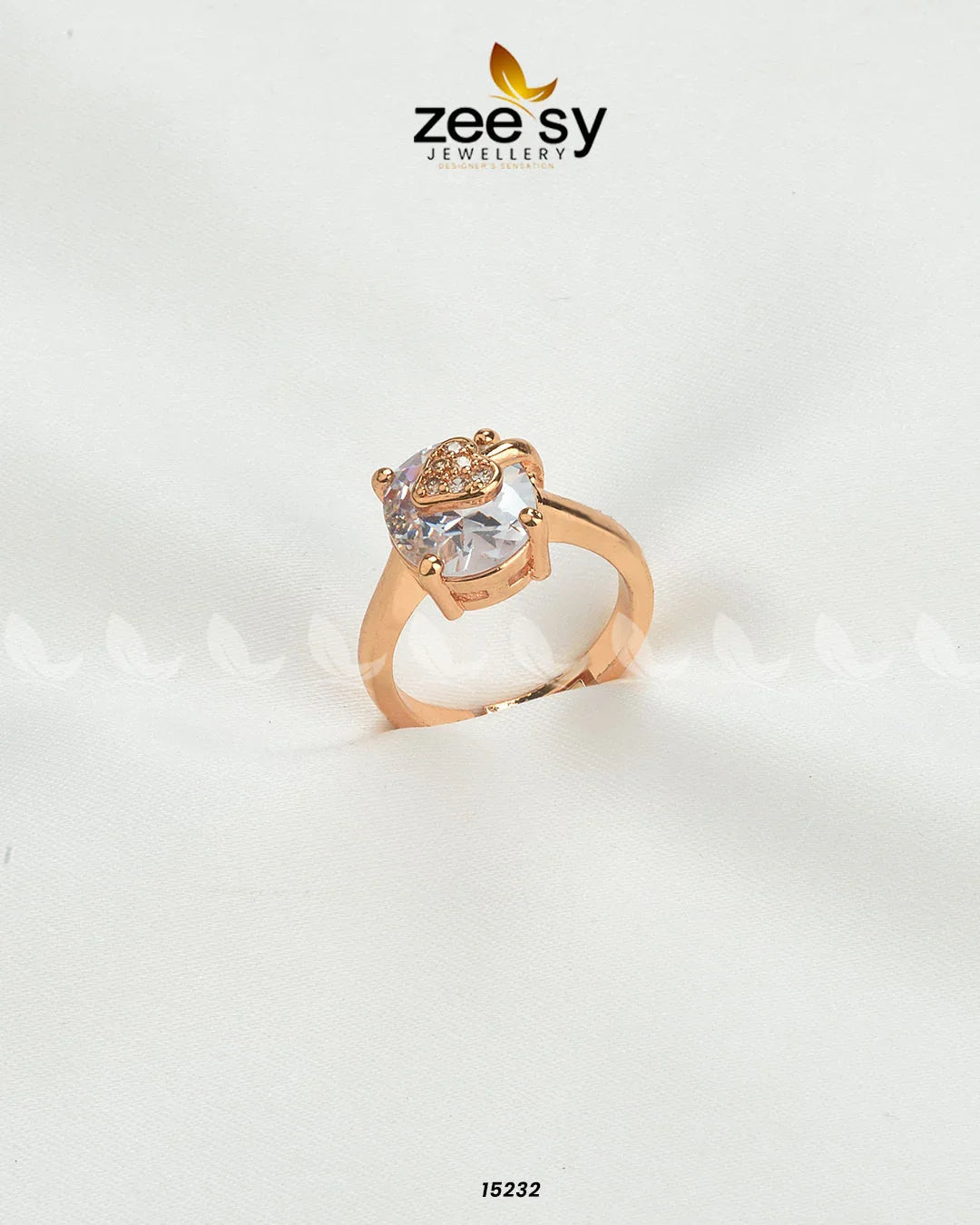 Sizzling Charming Ring White - Zeesy Jewellery