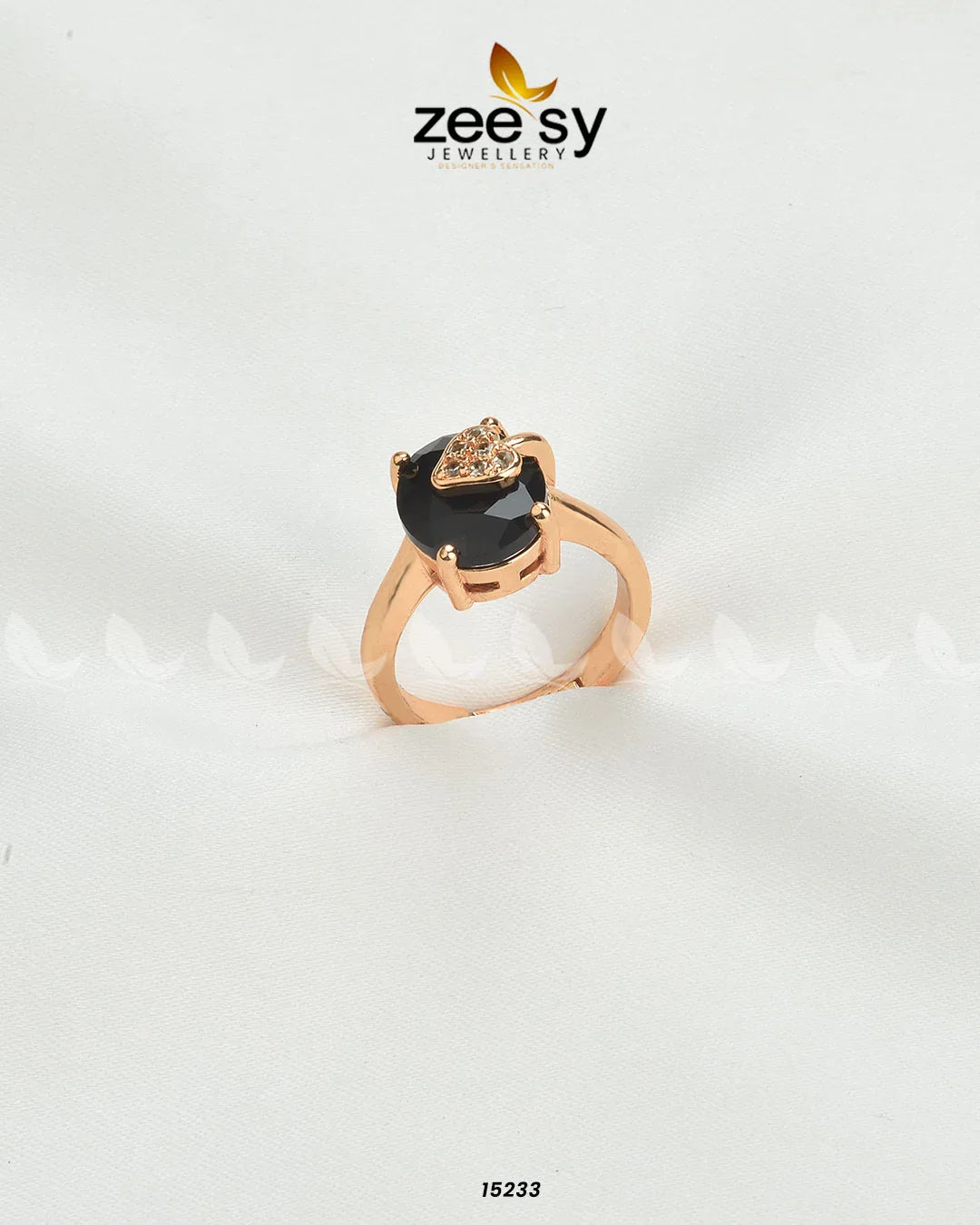 Sizzling Charming Ring Black - Zeesy Jewellery