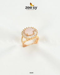 Sapphire Ring Mint Pink - Zeesy Jewellery