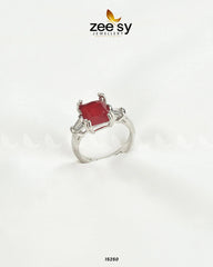 Dazzling Ring Red - Zeesy Jewellery