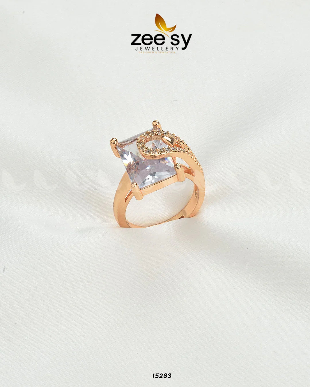 Elegance Ring White - Zeesy Jewellery