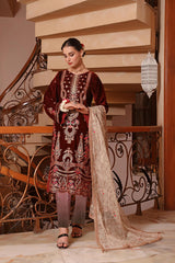 Dressline Unstitched 3 Pc Emb Luxury Velvet Collection