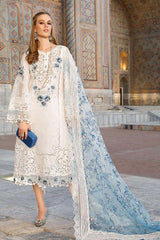 Voyage A Luxe by Maria B Unstitched 3 Piece Luxury Eid Lawn Suit-MVL-15-A
