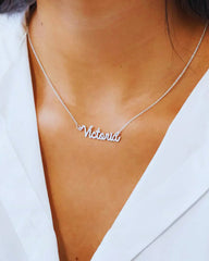 Personalized Name Necklace - Silver - Zeesy Jewellery