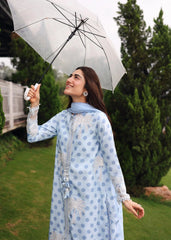 Sardinia Unstitched 3 Piece Emb Lawn Eid Suit-Palm Breeze