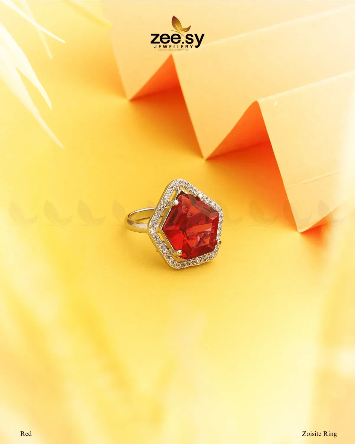 Zoisite Ring Red - Zeesy Jewellery