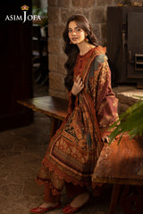 Asim Jofa Unstitched 3 Piece Winter Suit-AJUW-15