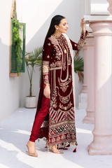 Andaz e Makhmal By Zebtan Unstitched 3 Piece Luxury Formals Collection'2026-ZAM-02