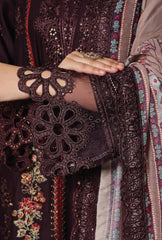 Dressline New Semi Stitched 3 Pcs Premium Dyed Lawn Fancy Full Chikankari With Sequence Emb Collection