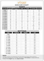 Modest Stitched Summer Kids Shirts Collection'2024-Willow Bloom