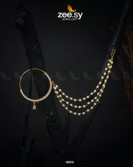 Bride Zircan Nose Ring Golden - Zeesy Jewellery