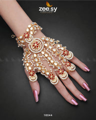 Phool Hath Accessories Golden Red - Zeesy Jewellery
