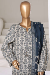 Sada Bahar Stitched 3 Piece Printed Khaddar Vol-03 Suit-PR-16776-Skin