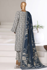 Sada Bahar Stitched 3 Piece Printed Khaddar Vol-03 Suit-PR-16776-Skin