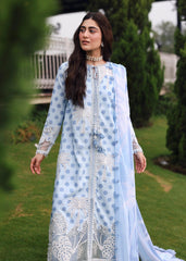 Sardinia Unstitched 3 Piece Emb Lawn Eid Suit-Palm Breeze