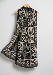 Nairah Summer Stoles Wrap-Botanical Noir