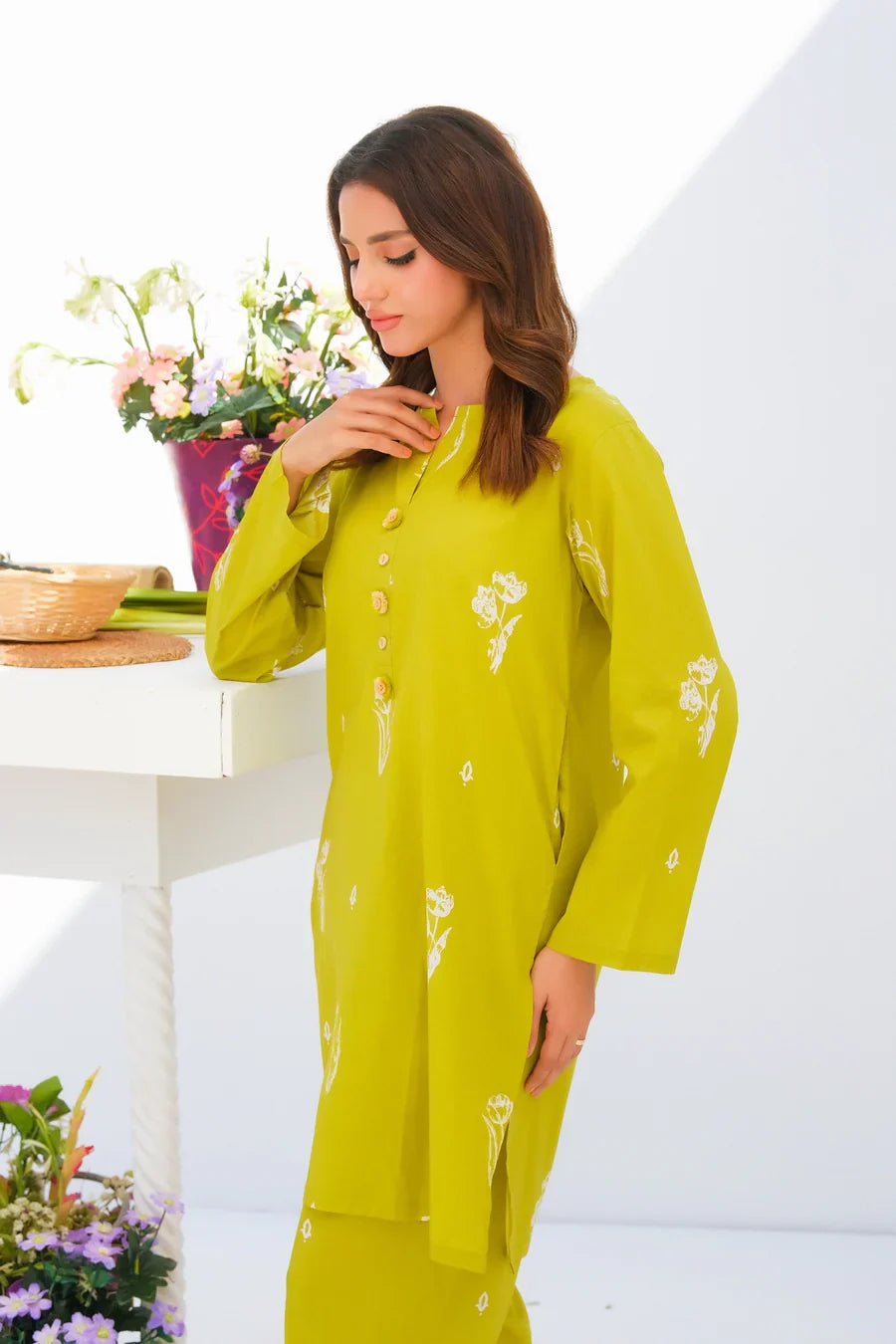 Dhaga Stitched 2 Piece Lawn Collection'2025-Matching separate 0016