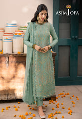 Asim Jofa Shadow Work '23 Ajsw-25 Embroidered Poly Viscose 3 Pcs