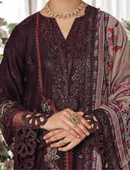 Dressline New Semi Stitched 3 Pcs Premium Dyed Lawn Fancy Full Chikankari With Sequence Emb Collection