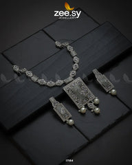 Majestic Gems Necklace Silver White - Zeesy Jewellery