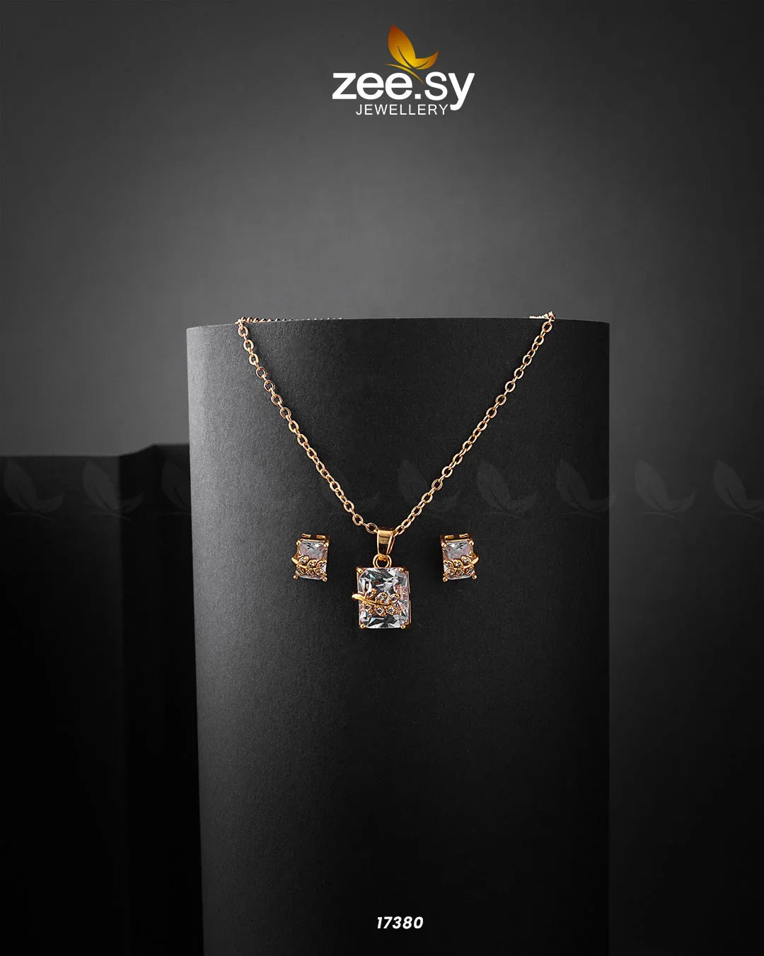 Cubic Sterling Pendant White - Zeesy Jewellery