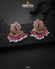 MAYURI EARINGS Champagne - Zeesy Jewellery