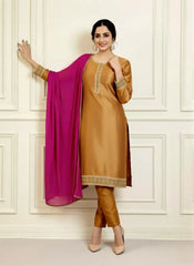 Urban Cut 3 Piece Embroidered Suit