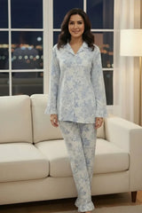 Urban Cut 2 Piece PJ Suit- Cotton Comfy Flannel ( Shirt + Trouser)