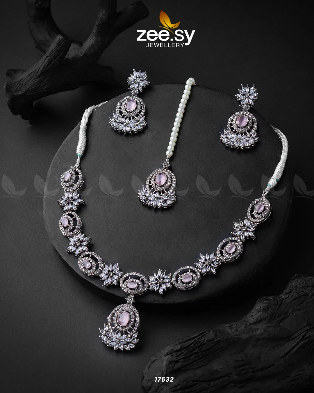 Vista Necklace Mint Pink - Zeesy Jewellery