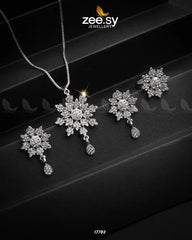 Barocco Necklace Full Silver - Zeesy Jewellery
