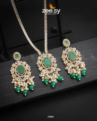 Adella's Necklace Golden Green - Zeesy Jewellery