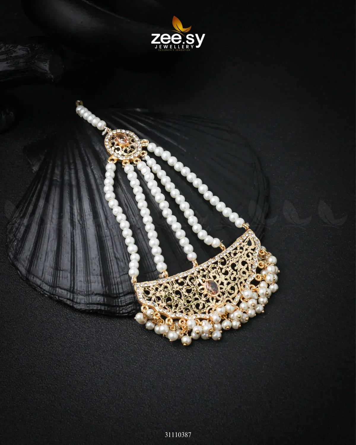 Ruhani Jhumar Champagne - Zeesy Jewellery