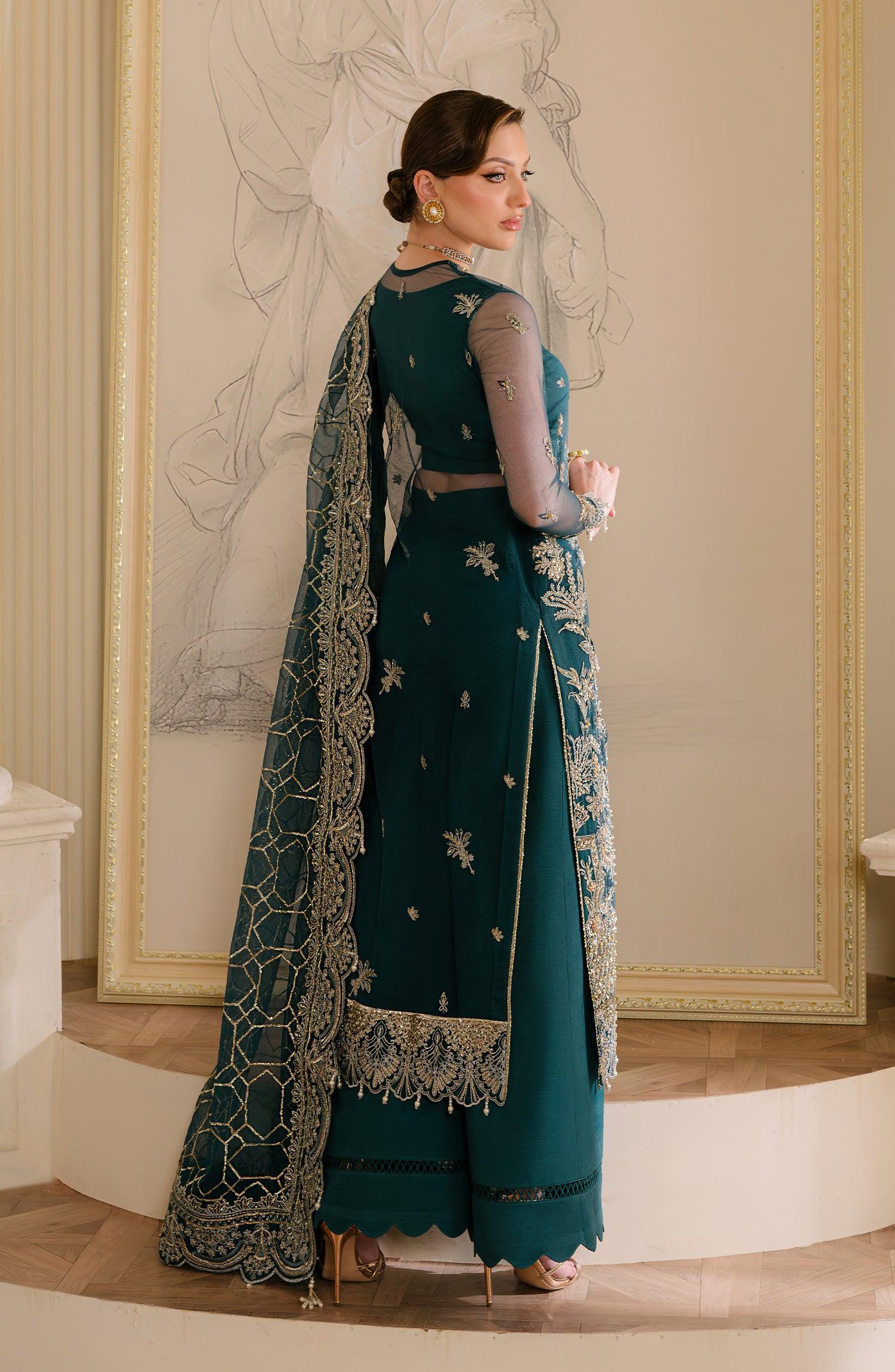 Reve Royal By Fabiha Fatima Unstitched 3 Piece Formals Collection'2025-Sapphire