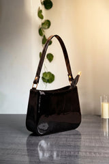 Fineur Shoulder Bag Shiny Crush - Black