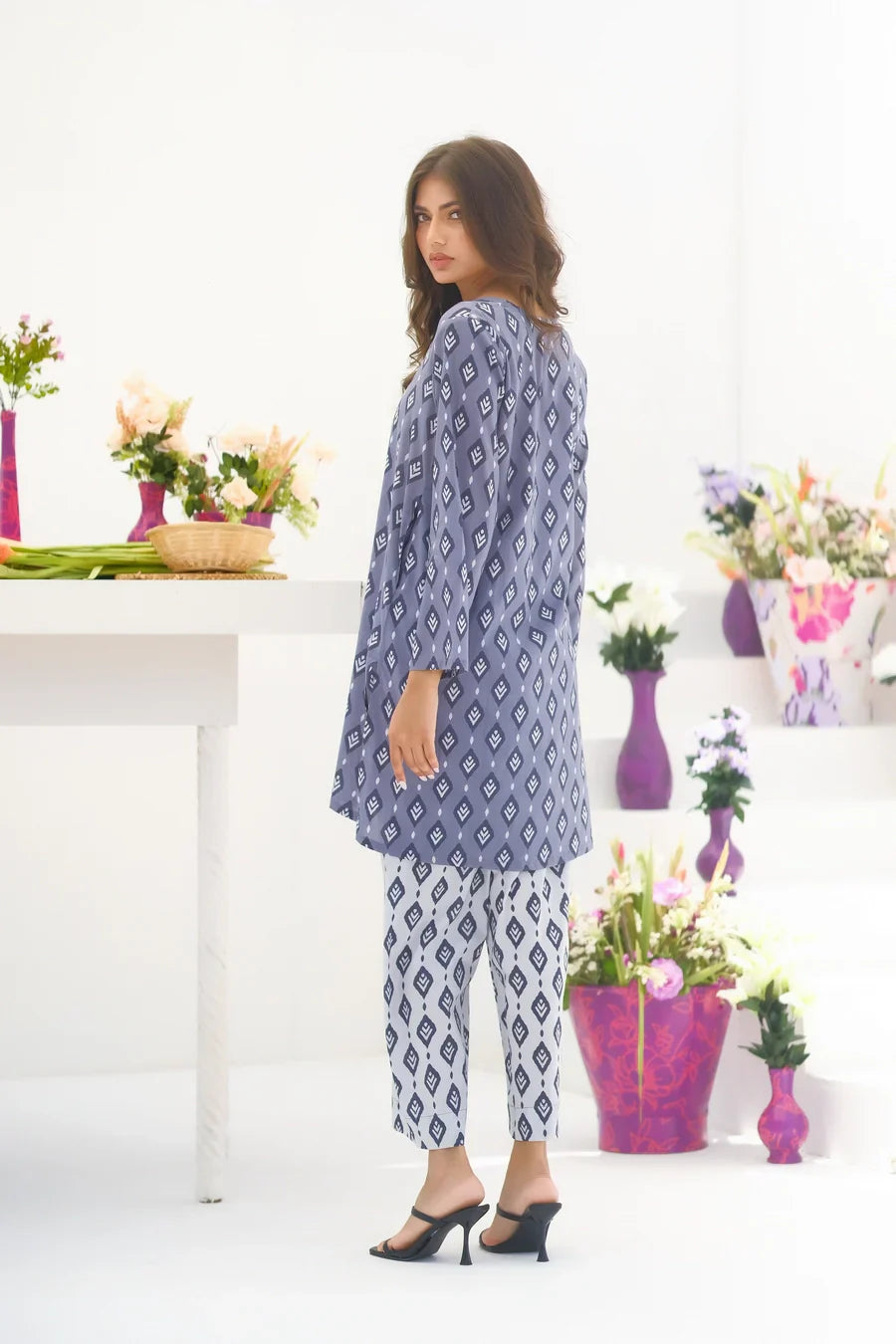 Dhaga Stitched 2 Piece Lawn Collection'2025-Matching separate 0017