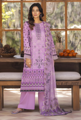 Zarwisha By Humdum Unstitched 3 Piece Digital Printed Emb Lawn Collection'2025-D-09